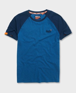 Superdry Orange Label Rövidujjú Baseball Férfi Pólók Kék | YTQJX9548